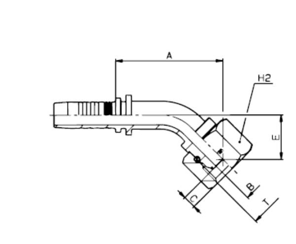 Bild på Nipp 45 R BSP-O 1 1/4"-1 1/4"