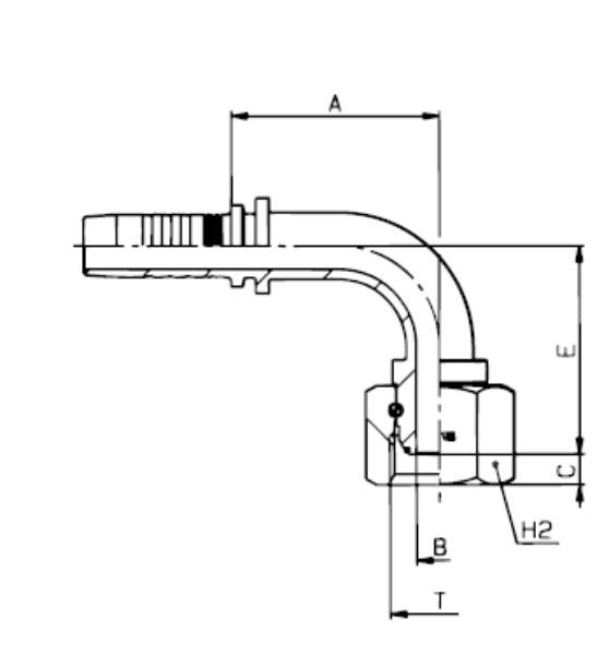 Bild på Nippel 90 R- BSP-O 5/8"-1/2"