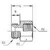 Bild på Adapter utv.3/8NPT / inv.G1/4