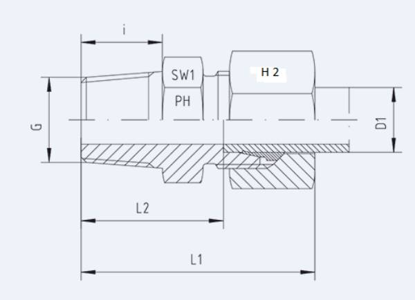 Bild på Koppling GE-42L-1 1/4NPT-SY