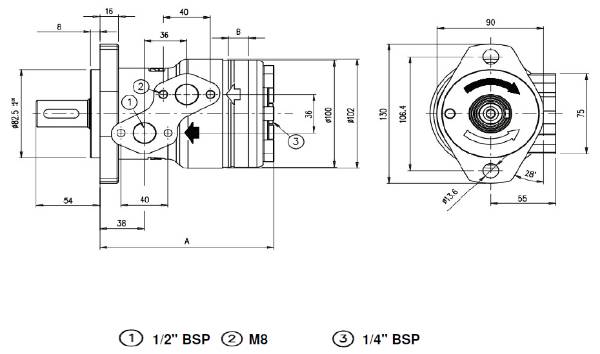 Bild på Motor BR 065 E 2A CL250 R08 N 000 QDR